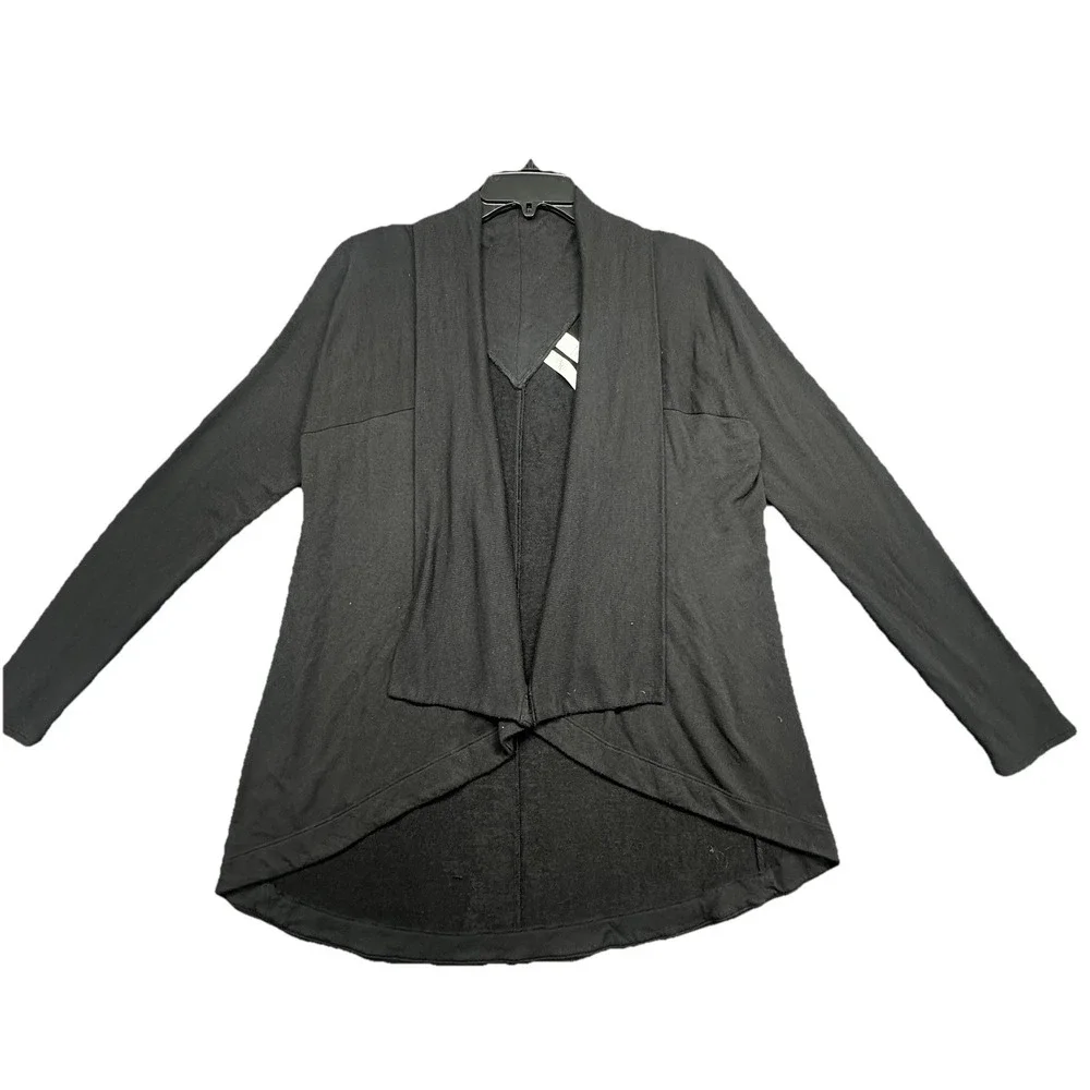 Athleta Black Open‎ Front Long Sleeve Cardigan Sweater Jacket Size S - Picture 2 of 7